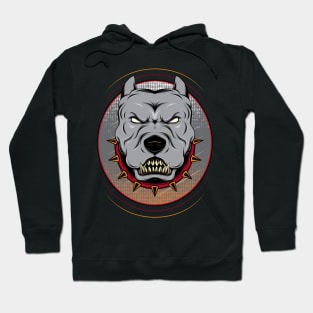 Pit bull head mascot Hoodie